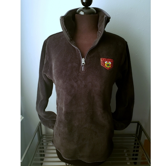 NHL Tops - NHL CHICAGO BLACKHAWKS | Black Pullover Zipup